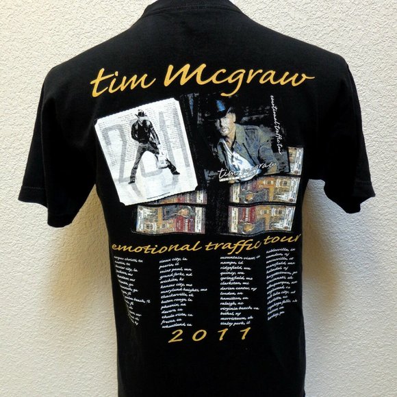 TIM MCGRAW EMOTIONAL TRAFFIC TOUR 2011 MENS SHIRT - Picture 2 of 3